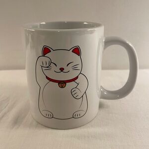 White Lucky Cat Mug